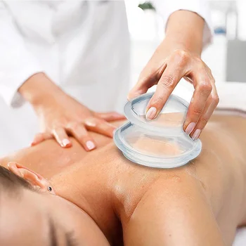 

4 Pcs/Set Silicone Moisture Absorber Anti Cellulite Vacuum Cupping Cup Facial Body Massage Therapy Suit DC88