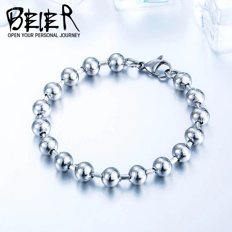 Байер новая Дизайн Нержавеющая сталь шар браслет простой человек's jewelry для