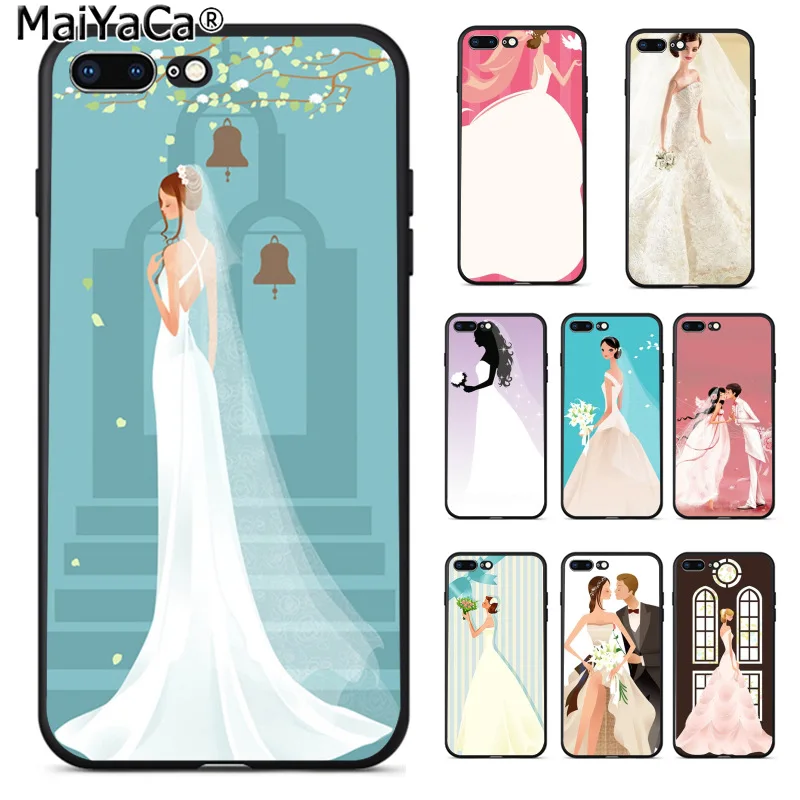 

MaiYaCa Wedding Dress Girl Amazing new arrival phone case cover for Apple iphone 11 pro 8 7 66S Plus X 5S SE XS XR XS MAX Cover