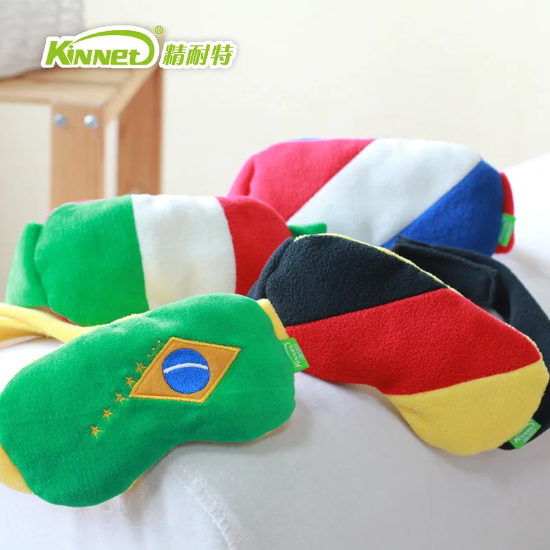 

Soft Sleeping Mask Sleep Rest Aid Eye Mask Cover Eye Patch National flag Pattern Bracers Unisex Funny Sleeping Eye Patch