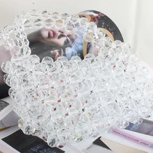 Сумка с жемчугом ясно клатч Сумки вечерняя сумочка с бусинами Роскошные для женщин дизайнер Свадебная вечеринка вечерние кошелек bolsa feminina