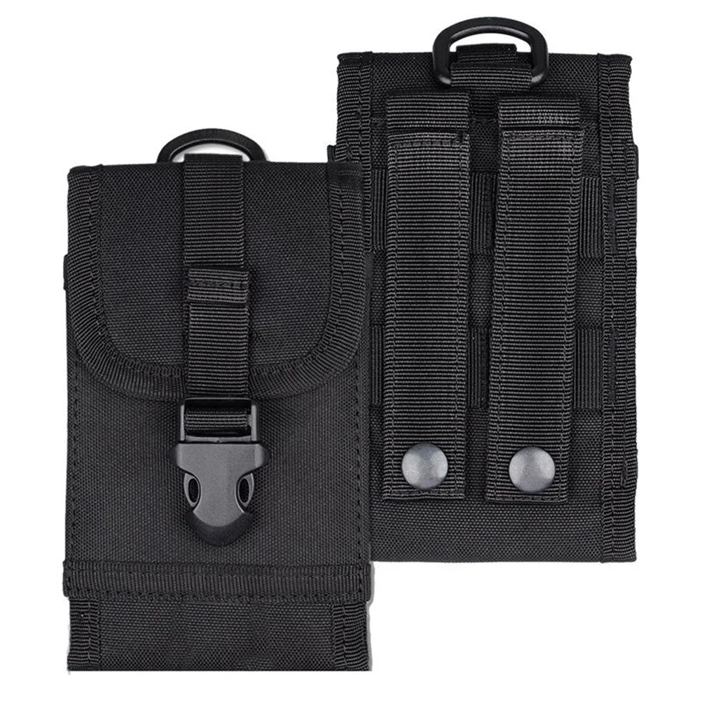 2018 Black Universal Army Tactical Cell Phone Smartphone Waist Pouch