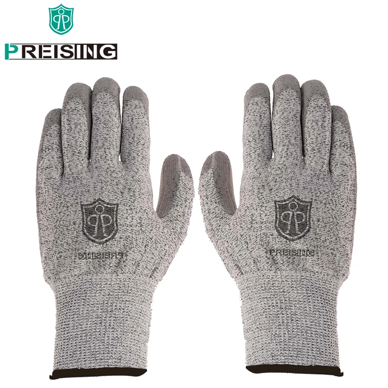 

EN Cutting Level 5 Working Protective Gloves Cut Resistant Anti Abrasion Non Slip Safety Gloves Cut Resistant PU Anti Cut Glove