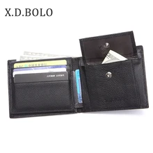 X. D. BOLO, новинка, мужские кошельки, кошелек из натуральной кожи, мужская сумка для денег, держатель для карт, кошелек, мужской кожаный кошелек с отделением для монет