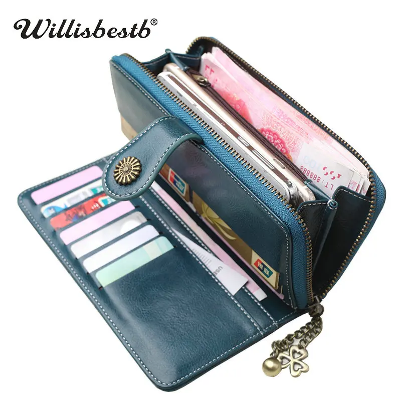 2018 New Vintage Button Phone font b Purses b font Women Wallets Female font b Purse
