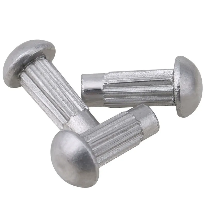

100Pcs GB827 M2 M2.5 M3 M4 Knurled Solid Aluminum Rivets For Name Plate