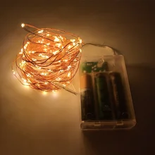 Светодиодный светильник-гирлянда s 10 м 5 м 2 м, серебряная гирлянда, украшение для дома, Рождества, свадьбы, вечеринки, питание от батареи 5 В, USB, сказочный светильник