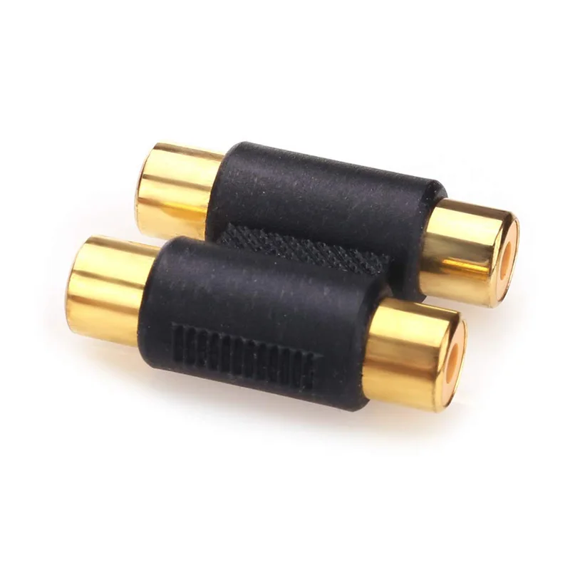 I Key Buy переходник RCA Female to Interconnect с позолоченным корпусом для усилителей кабель Link