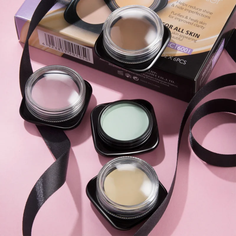 

6 Pcs/set Cover Concealer Natural Makeup Concealers Facial Base Cream Foundation Contour Cosmetic Tools Concealer Palette TSLM1