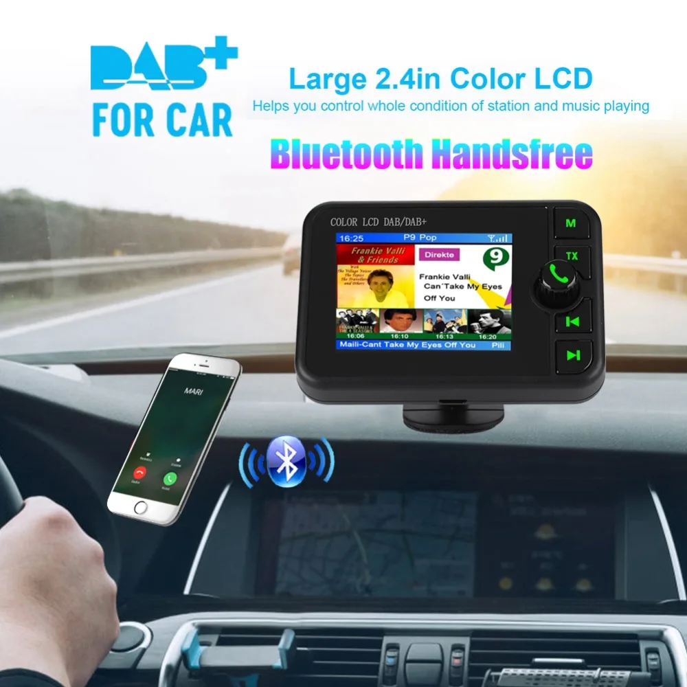 Автомобильный цифровой радиоприемник DAB fm радио Bluetooth передатчик потоковая