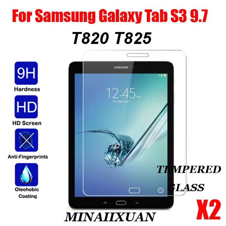 2 шт. ультра тонкий 0,3 мм 9 H закаленное Стекло для samsung Galaxy Tab S3 9,7 T820 T825 T825C Tablet прозрачный Экран протектор фильм
