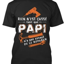 Элегантная футболка T Papi Repear-Rrier N'est Casse Tant Que N'a Pas Essaye De Le