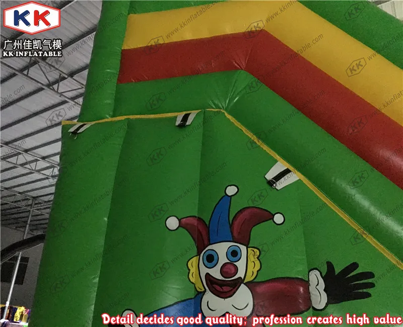 Гигантский цирковой клоун тема надувные двойной слайд переулок с высоты