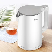 1.5L изысканный модный электрический чайник из нержавеющей стали с низким уровнем шума, двухслойный автоматический чайник с защитой от скальдинга