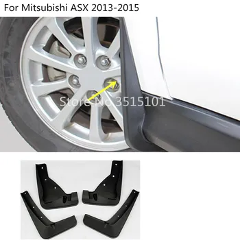 

Car styling plastic fender soft mudguard auto detector flap splash mud guard 4pcs For Mitsubishi ASX 2013 2014 2015