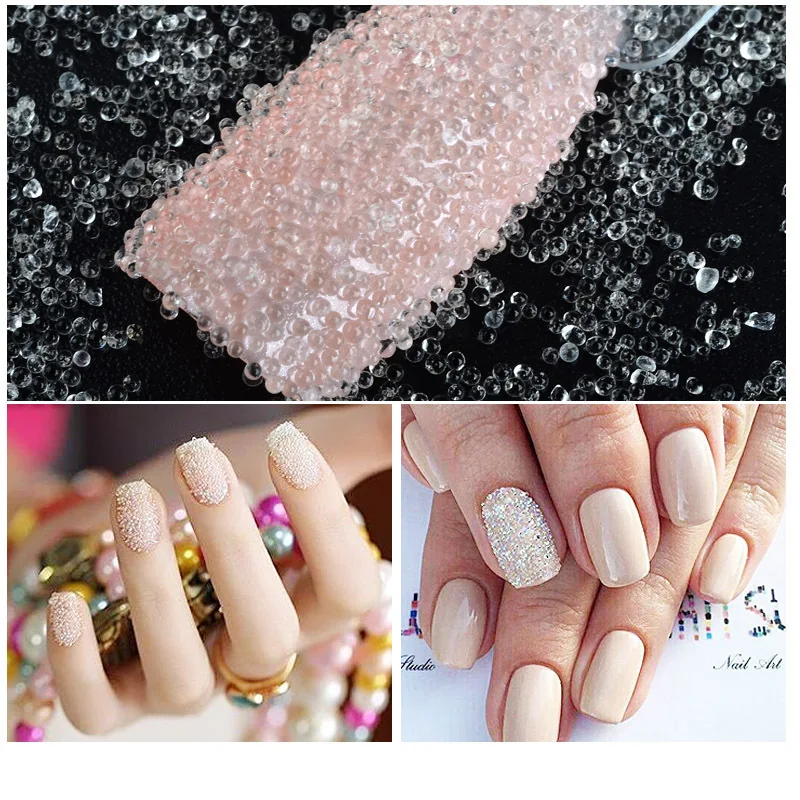 1 Box 10ML Micro Caviar Beads Shiny Gems No Hole Design Mini Crystal Glass Nail Art Rhinestones for Decoration NR-27# | Красота и
