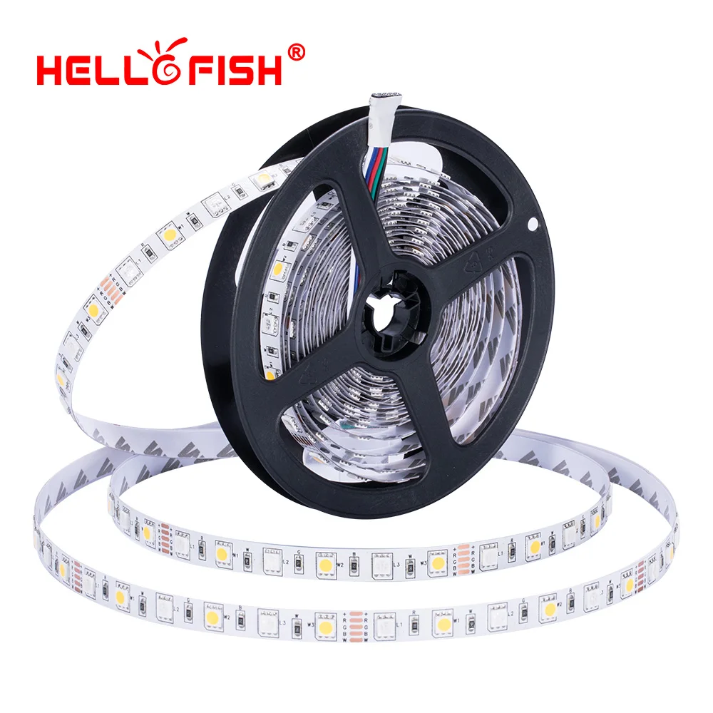 

5M 5050 RGBW led strip light DC 12V flexible light stripe 5m 300 LED tape lights lighting RGB White Warm white