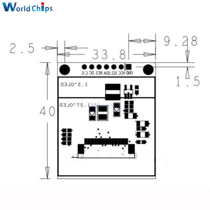 Diymore 1,5 дюймов 128x128 RGB SPI интерфейс OLED ЖК-дисплей SSD135 Драйвер IC 7PIN полноцветный OLED модуль для Arduino 51 STM32