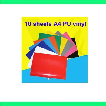 

Free shipping 10 sheets 20cmx30cm A4 size super elastic PU Heat Transfer Vinyl Iron on vinyl HTV T-shirt DIY