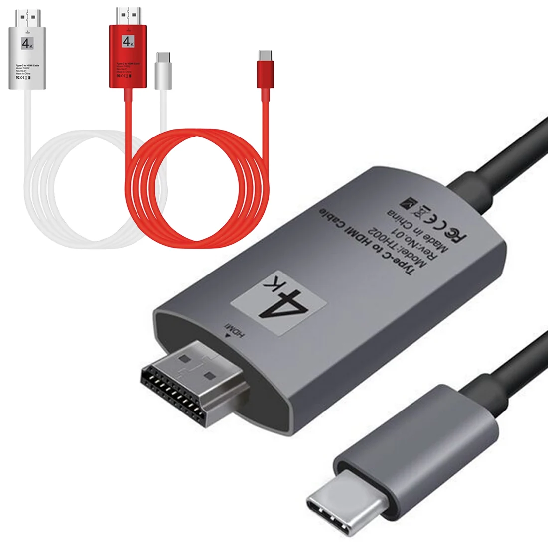 USB C كابل Hdmi نوع C إلى HDMI الصاعقة 3 ل ماك بوك سامسونج غالاكسي S9/S8/ملاحظة 9 هواوي P20 برو USB-C محول HDMI