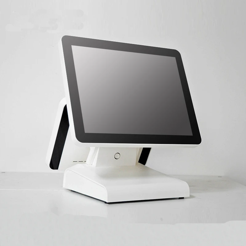 

15 "All in One LED touch screen PC POS computers COMPOS 1619D with cash drawer 80mm higher dual display quality receipt printer