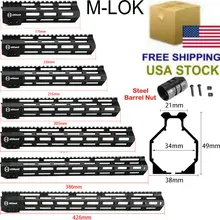 " 9" 1" 12" 13," 15" 1" дюймовый AR15 свободном M-LOK цевье для винтовки для охоты тактический прицел крепление w Сталь гайка