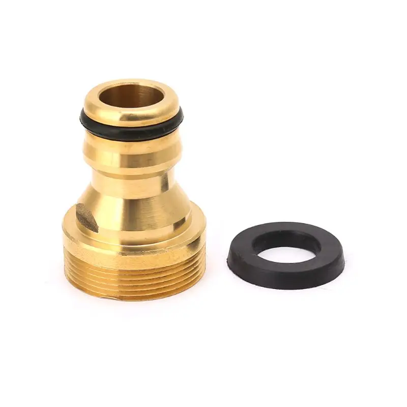 Solid Brass Threaded Connector Hose Water Pipe Connectors Faucet