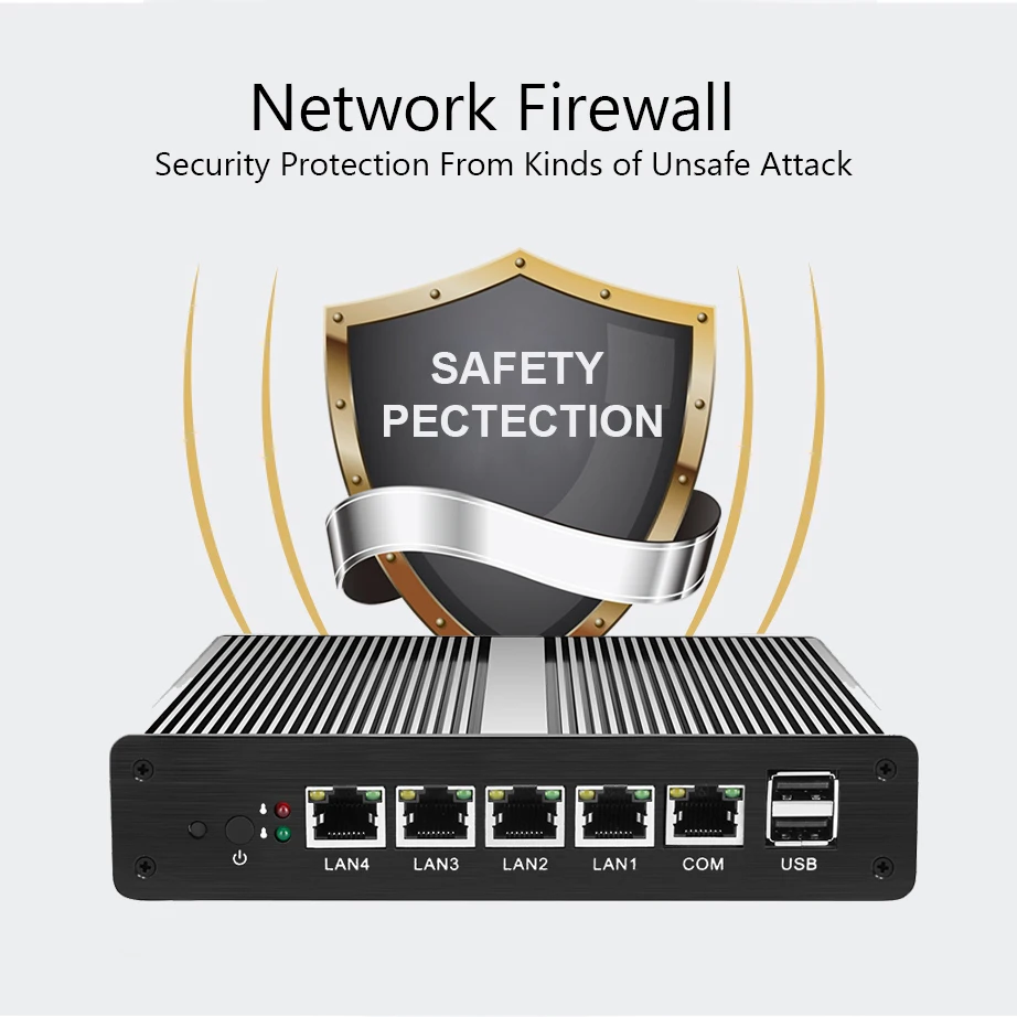 HLY Мини ПК Celeron J1900 J1800 4 * Gigabit Ethernet LAN компьютер Windows 7 Pfsense маршрутизатор брандмауэра