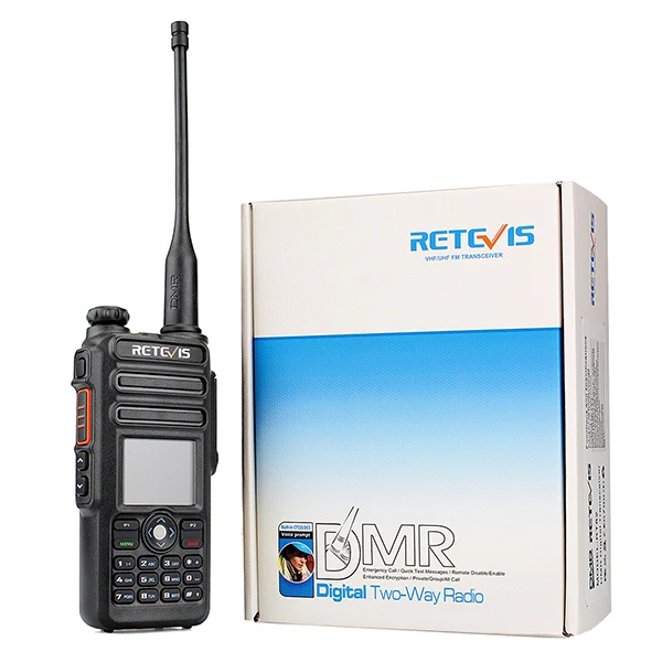 Двухдиапазонная DMR Retevis RT82 gps цифровая рация 5 Вт VHF UHF DMR IP67 Водонепроницаемый любительский радиоприемопередатчик Hf+ кабель