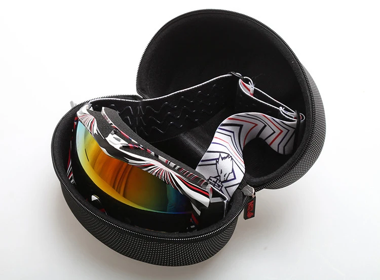 Новинка года, брендовые профессиональные лыжные очки North Wolf 858, мужские и женские очки с двойными линзами, анти-туман, УФ 400, сноубордические очки