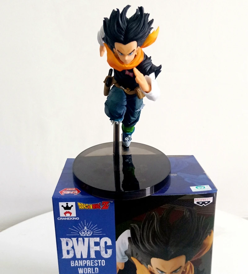 

WSTXBD Original Banpresto Dragon ball Z DBZ World Figure Colosseum SC9 BWFC2 Android No.17 Model Figurals Brinquedos