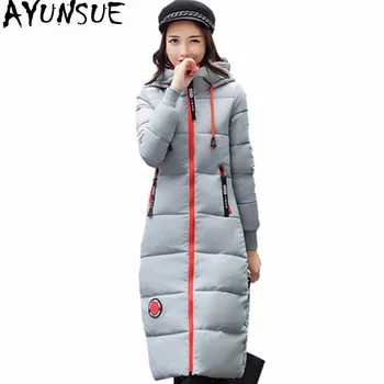 

AYUNSUE New Style Parkas Women's Winter Coat Female Padded Hooded Jacket Warm Women Parka Slim Jackets Casaco De Inverno WXF396