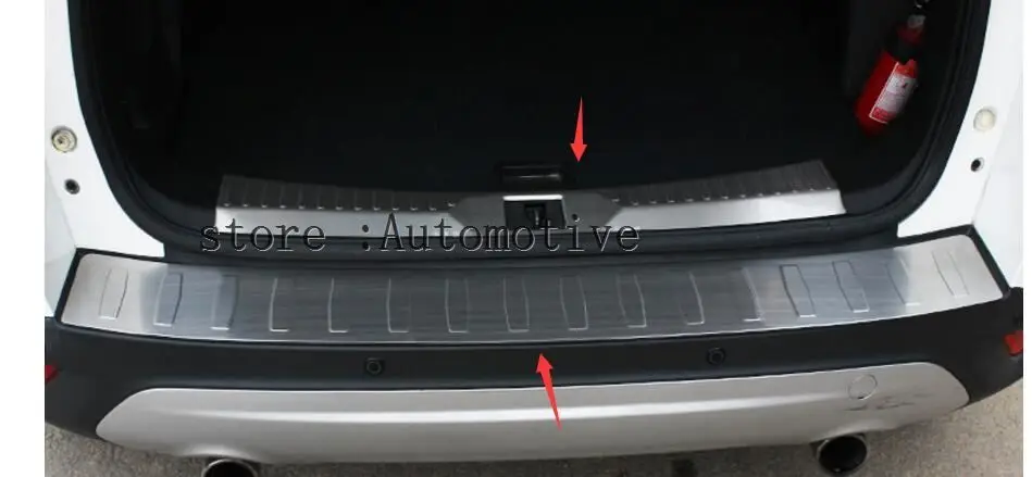 Для Ford Escape Kuga защита заднего бампера Дека шаг декоративный кожух багажника загрузки порога пластины Гарнир