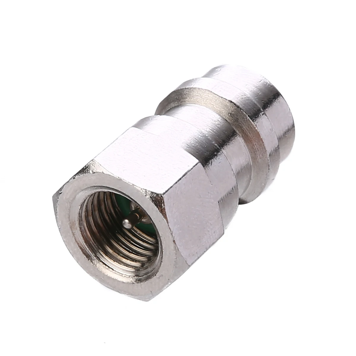 1set AC Fitting Port Adapter Retrofit R12 To Accept R134 High Low Double-Head Valve Core Side A/C Retrofits Fittings Tool