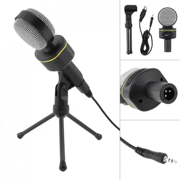 

Portable Computer Capacitive Microphone forLive Broadcast Meeting Speech with Detachable Bracket and Three-Pin Connection Wire