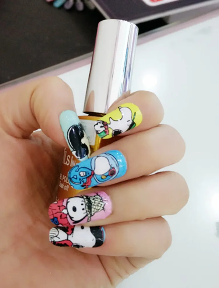 2016 Manicure Foil Decor Acrylic Decal Adhesive Nail Art ...