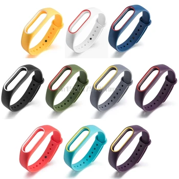 

Wholesale 2 Colors Silicon Wrist Strap WristBand Bracelet Replacement For Xiaomi MI Band