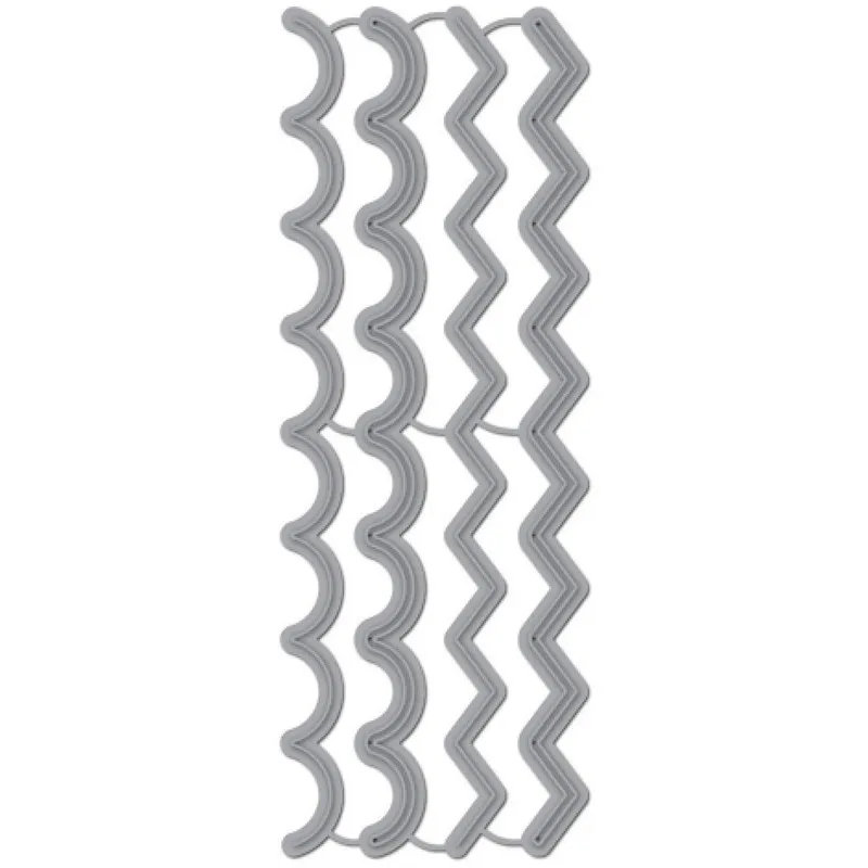 

DiyArts Basic Borders Metal Cutting Dies Lace Wave Scrapbooking Card Making Album Embossing Crafts Die Cut New Craft Cut Dies