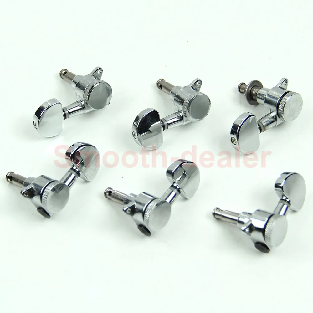 

New Chrome Locking Guitar Tuners Pegs tuning Machine Heads 3R3L Guitar Set Y51D