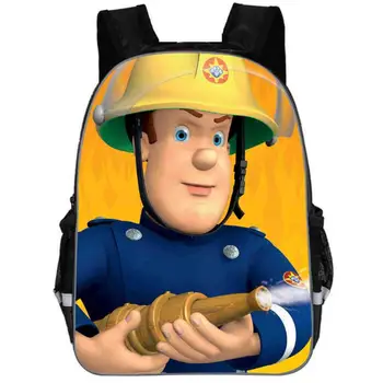 

11/13/16 inch Kids School Bags Boys Cartoon Hero Fireman Sam Schoolbag Children Baby Kindergarten Bookbag Kid Mochila Infantil