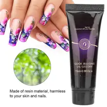 3 Colors Nail Art Extension Kit Extension Gel+ UV Pen+ Quick Building Nail Model+ Nail File Quick Extension Builder