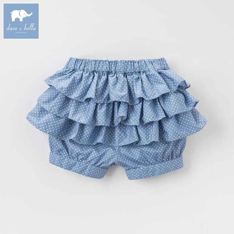 

DB4963-P dave bella baby girl shorts baby clothes children Hot pants toddler infant lovely loose summer clothing