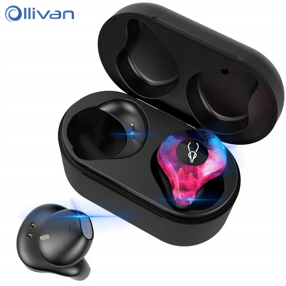

Ollivan TWS Wireless Headphones Mini Ear Hook HiFi Headset Stereo Fever Earphones Binaural Call 5.0 Bluetooth Earphone