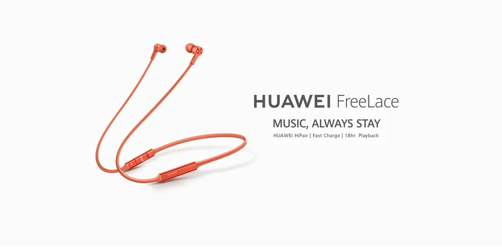 Original Huawei FreeLace Wireless Earphone Bluetooth Sport Waterproof In-ear Memory Cable Metal Cavity Silicon Magnetic Switch (5)