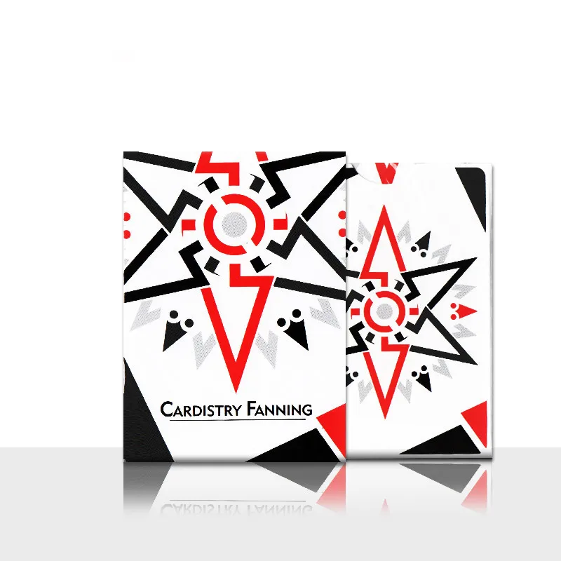 

1 Deck Cardistry Fanning-White playing card poker magic trick close up stage porps accessory illusion magician magia magic 83256