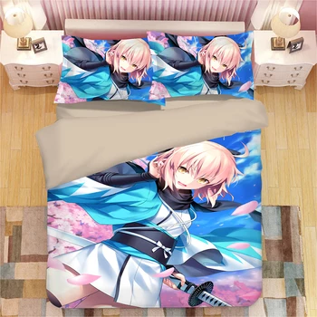

Japanese Anime Sexy Girls Bedding Set Twin Queen King Size bedclothes with Pillowcase Duvet Covers sets Customized Textile Sets