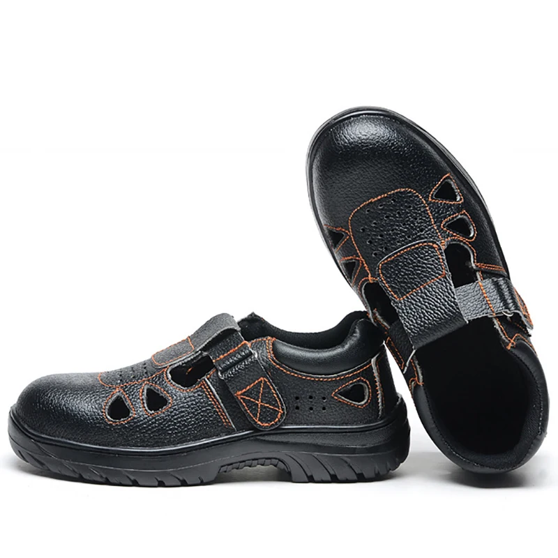 

Labor Sandals Male Ventilation Safety Shoes Oil Smash Puncture Proof Abrasion Resistant To Acid and Alkali Baotou steel