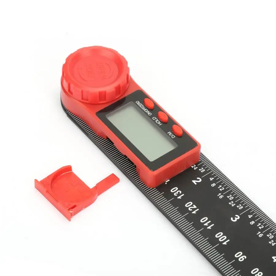 Angle Finder Ruler Carbon Fibre Multi-function Digital Protractor 360 Degrees 200mm | Инструменты