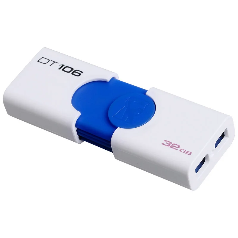 Kingston USB флеш-накопитель DT106 флеш-накопитель USB 3,1 16 ГБ 32 ГБ u-диск USB 16 ГБ 32 ГБ 64 Гб 128 Гб Память флеш-накопитель DT106