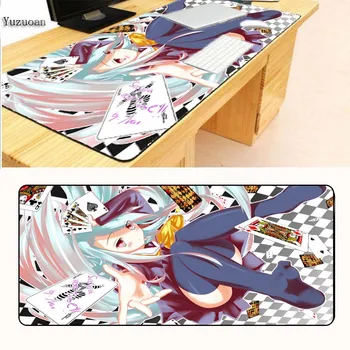 

Yuzuoan No Game No life Printing Large Cartoon Mousemat Anti-slip Computer Mouse pad Gaming Speed Mice Play Mat For CSGO Gamer